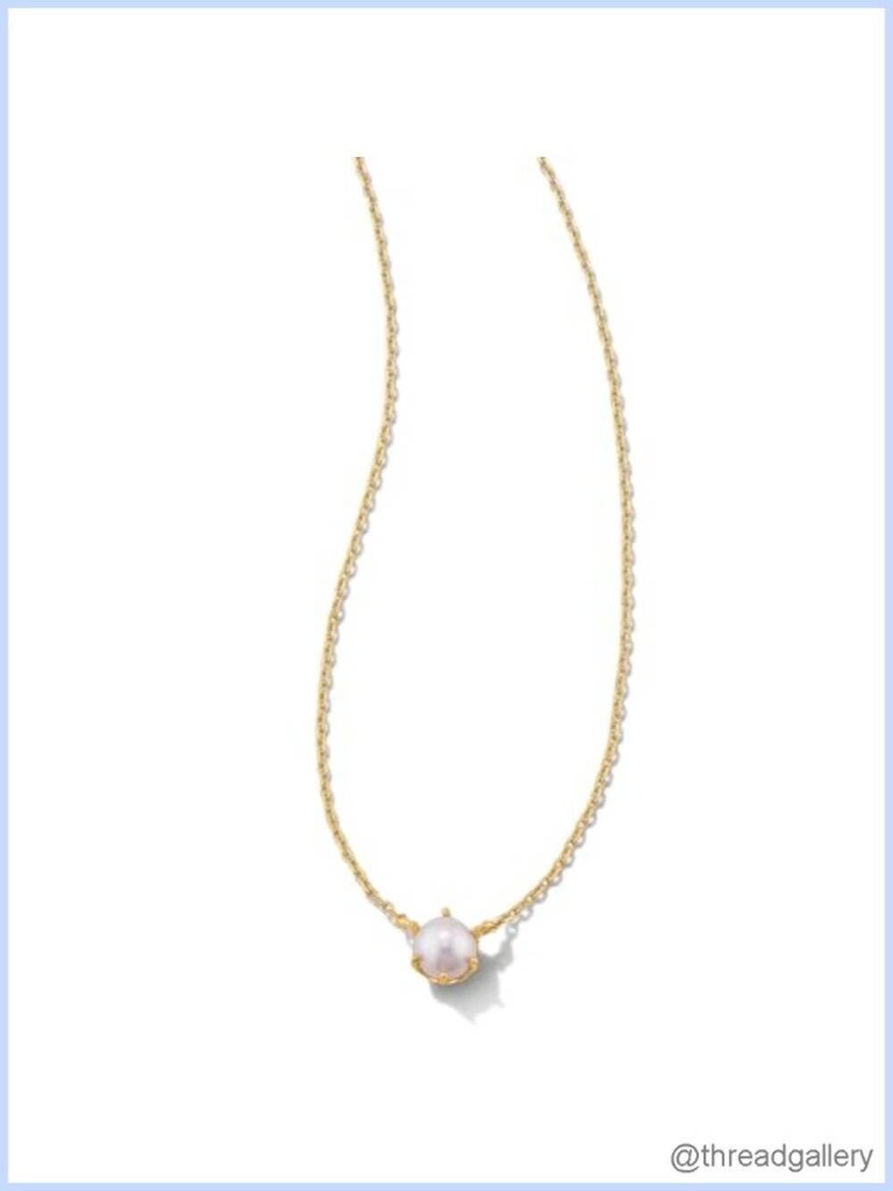 Freshwater Pearl Pendant Necklace 18" Silver Lobster Clasp Adjustable